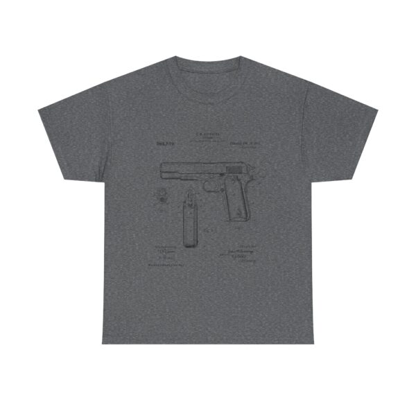 The 1911 Blueprint - John Browning Patent - T-Shirt  Classic. Precise. Eternal. - Image 15