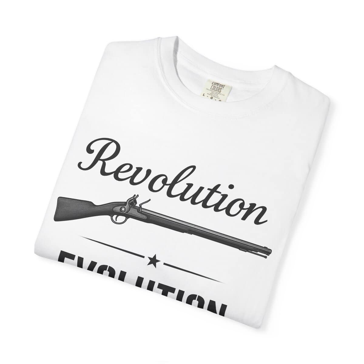 Revolution Evolution Garment-Dyed T-Shirt - Gift for Freedom Lovers - Image 7