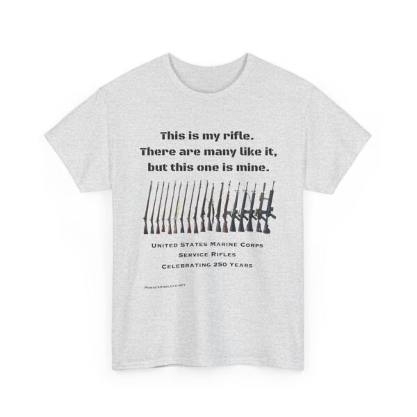 "This Is My Rifle" - U.S. Marine Corps Service Rifles 250th Anniversary Edition T-Shirt - Honor. Heritage. The Brotherhood of the Rifle. - Image 3