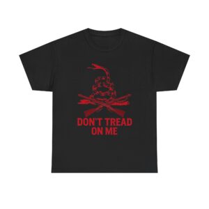"Don’t Tread On Me - Frontier Edition" T-Shirt (Bright Red Version) - Heritage. Defiance. American Grit.