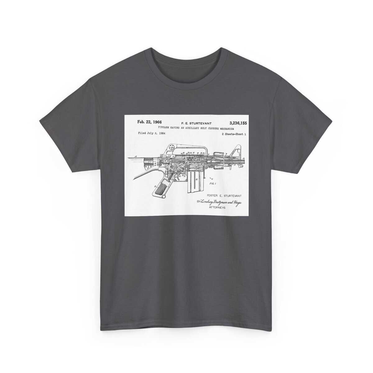 Blueprint of the AR - The 1966 Sturtevant Patent T-Shirt - Where Precision Meets Heritage. - Image 10