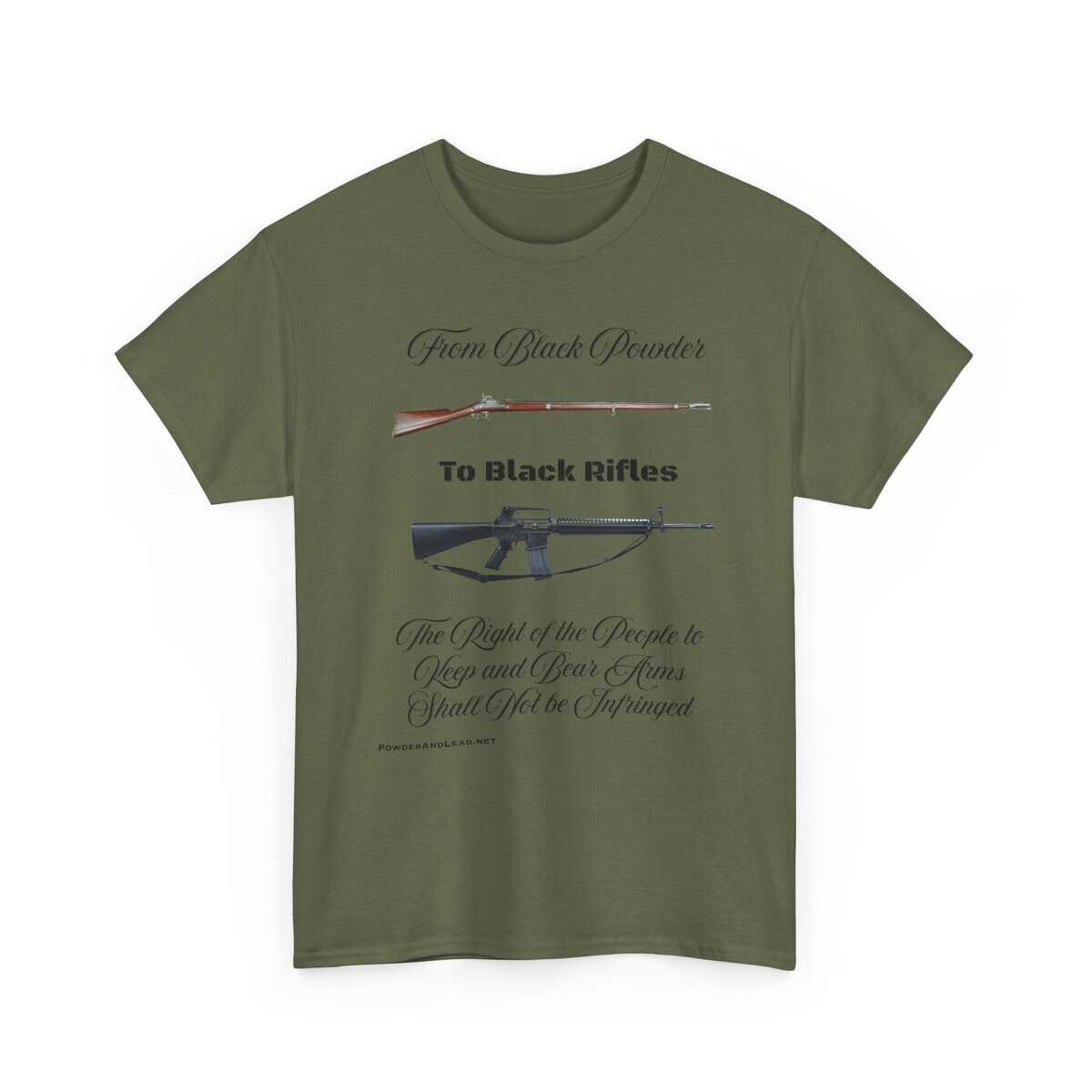From Black Powder to Black Rifles - Heritage T-Shirt - SHALL NOT BE INFRINGED - A Journey Through American Firepower and Freedom. - Image 10
