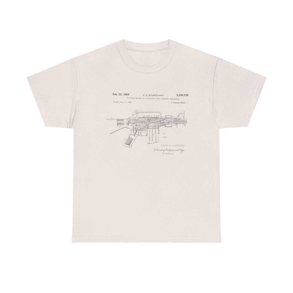 Blueprint of the AR - The 1966 Sturtevant Patent T-Shirt - Where Precision Meets Heritage. - Image 5