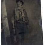 Billy the Kid tintype photograph from the Lincoln County War era, circa 1879-1880
