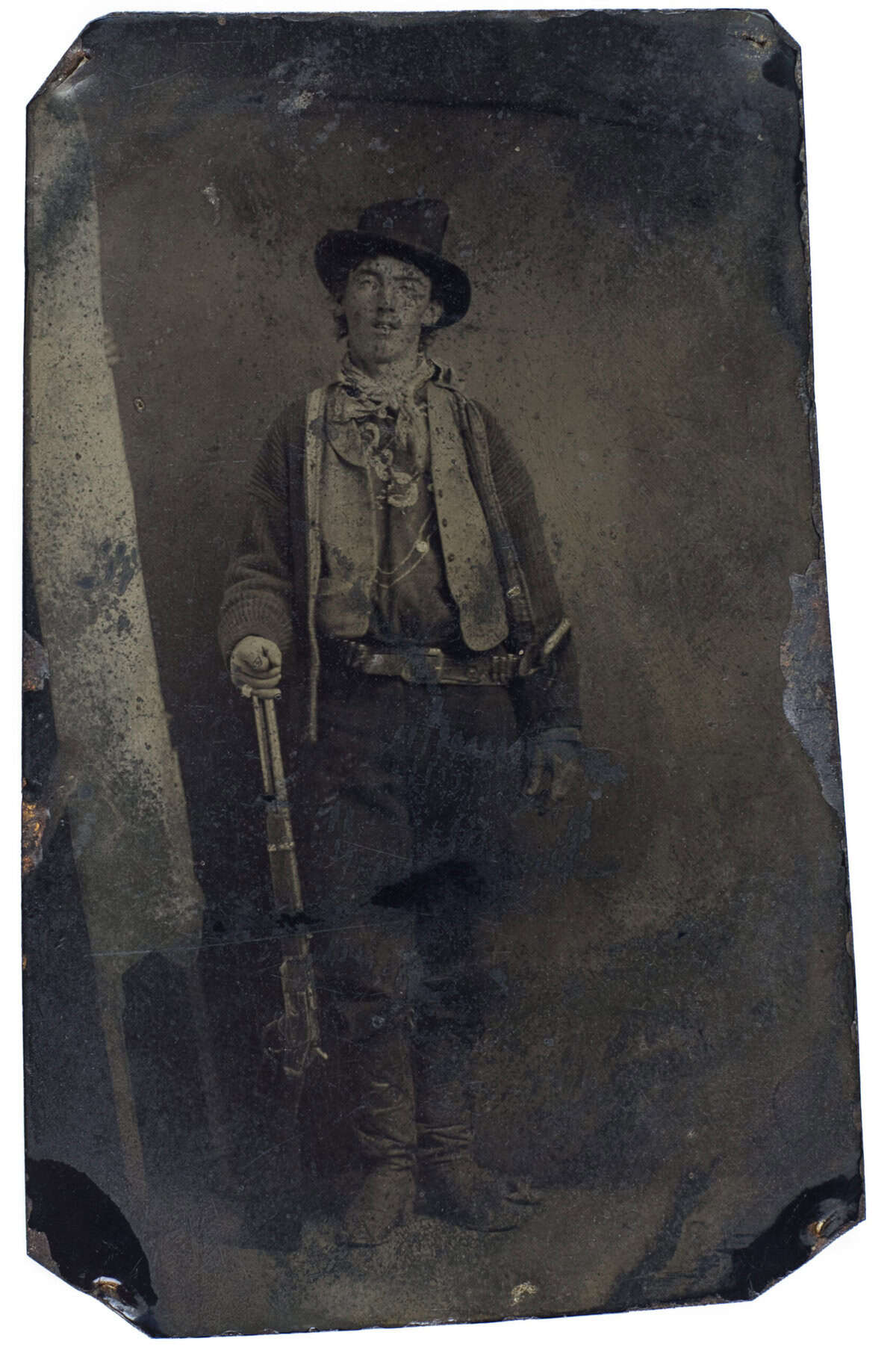 Billy the Kid tintype photograph from the Lincoln County War era, circa 1879-1880
