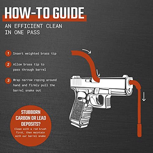 Snake Rifle Rope Cleaner Ultimate Rifle Build Gun Snake - Reusable and Compact Gun Cleaning Rope ...