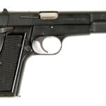 FN Browning Hi-Power semi-automatic pistol, right side profile