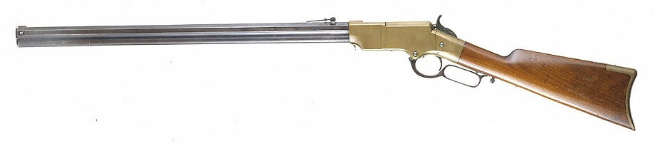 Henry rifle from the Smithsonian, a direct evolution of the Volcanic Repeating Arms pistol action