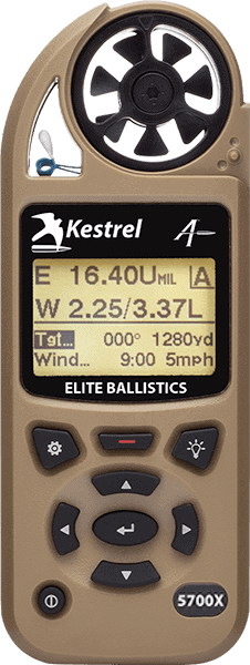 Kestrel 5700 Elite ballistic weather meter - official manufacturer product photo
