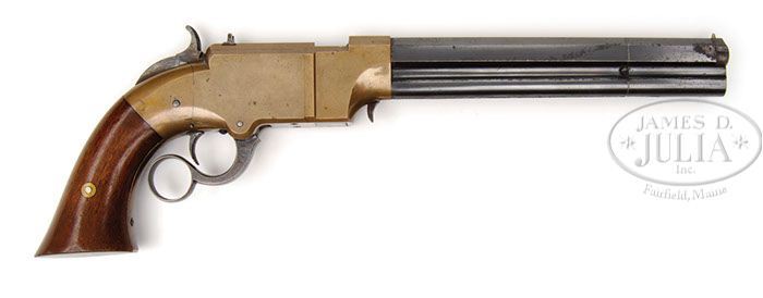Volcanic Repeating Arms pistol Navy model serial number 1673, owned by Medal of Honor recipient Captain George E. Albee