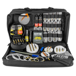 Otis Elite Cleaning System - premium universal gun cleaning kit with Memory-Flex cables and bronze bore brushes in organized soft case