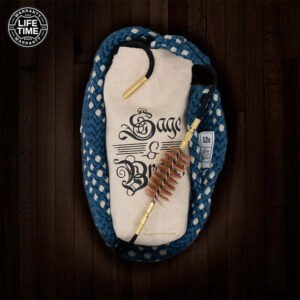 Sage & Braker Bore Cleaning Kit with bronze brush and pull-through rope