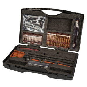 Tipton Ultra Cleaning Kit with stainless steel cleaning rod, bore guides, and jags in hard-sided case