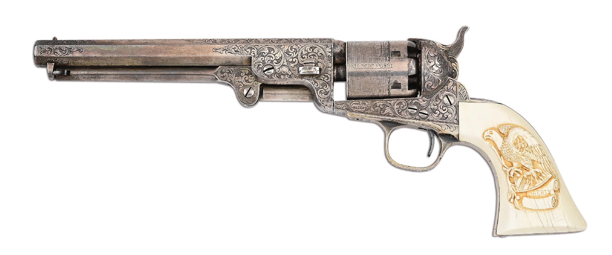 Engraved Colt 1851 Navy pistol presented to Brigadier General J. R. Anderson