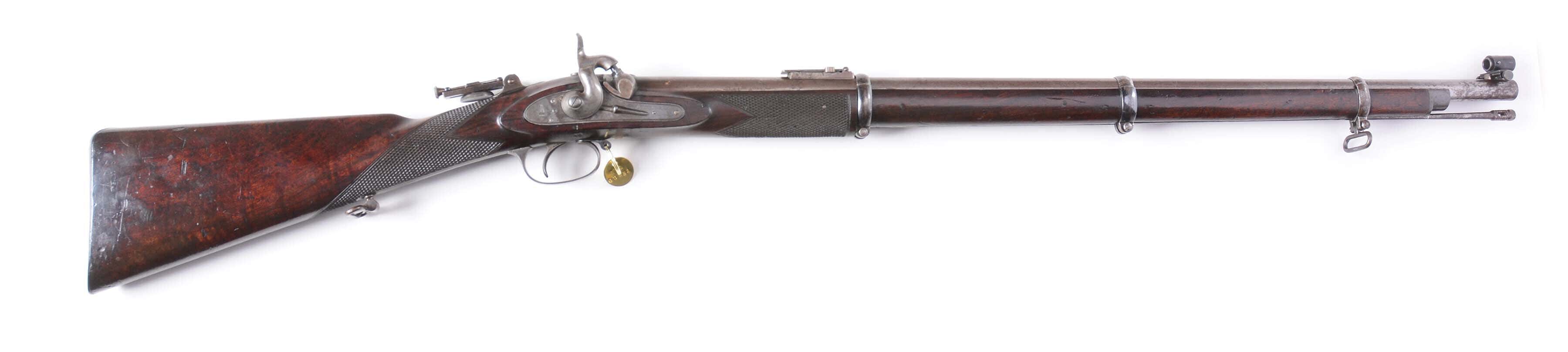 Civil War era Whitworth B Series .451 hexagonal bore sharpshooter target rifle