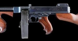 Morphy’s September 15-17 firearms auction: receiver and drum magazine of the Colt 1921 Thompson that wounded Charles “Pretty Boy” Floyd